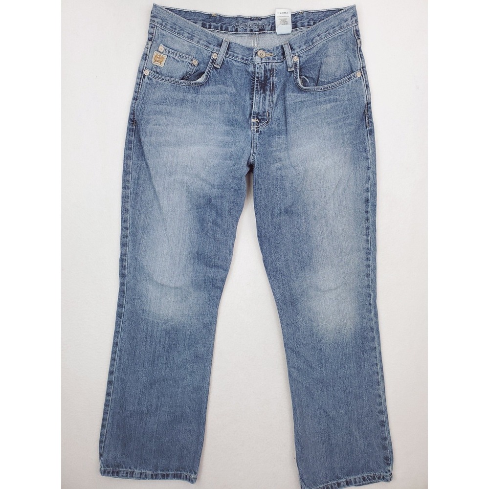 Cinch‎ Jeans Mens 35x30 Blue Regular Straight Heavy Denim Work Pants Western